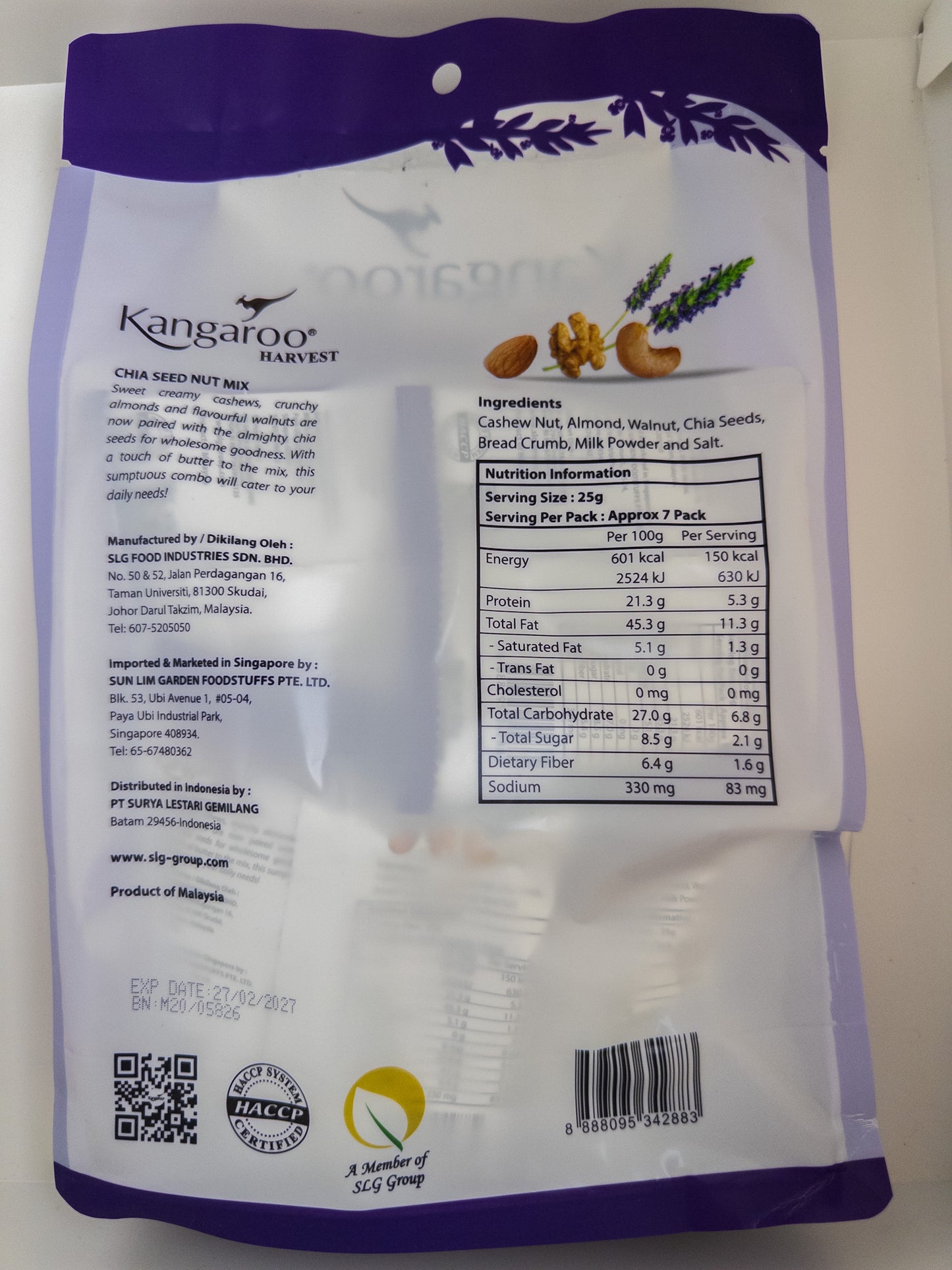 Chia Seed Nut Mix (25g x 7 pkt)