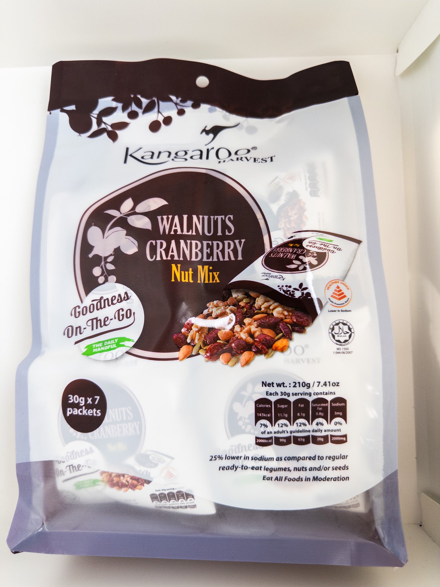 Walnut Cranberry Nut Mix (30g x 7pkt)
