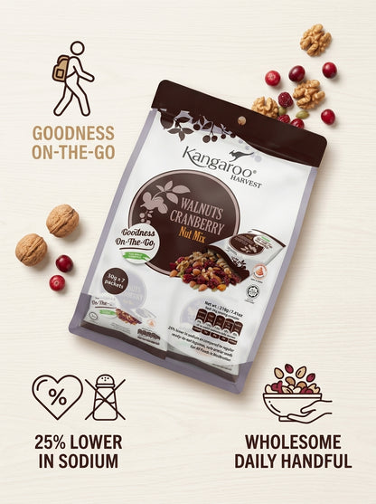 Walnut Cranberry Nut Mix (30g x 7pkt)